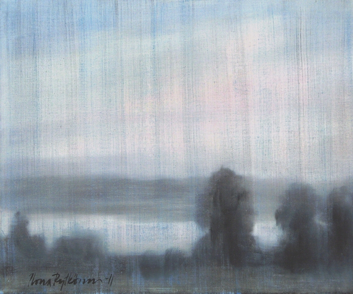 Unen rajoilta 1, öljyväri kankaalle, 2011, 50x60cm